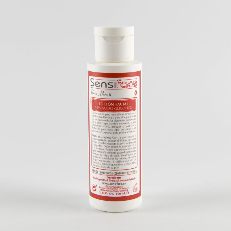 Sensiface loción facial Ácido Glicolico 12% 100ml