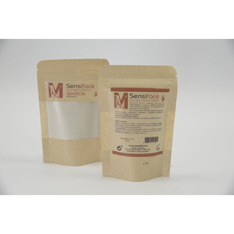 Sensiface Mascarilla Arcilla Marrón 100% Natural 70 gr