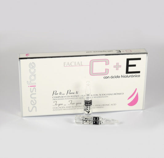 Sensiface Colageno + Elastina con Ácido Hialurónico Ampollas 10X5ml